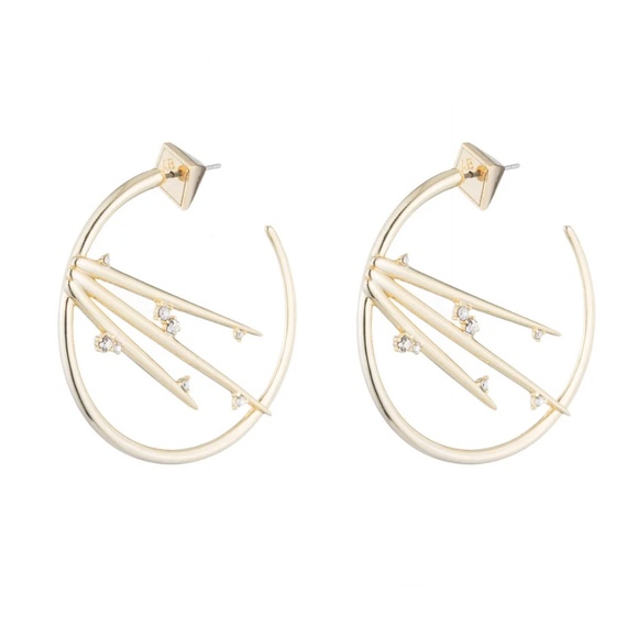 Alexis Bittar Jewelry - SOLD -- NWOT: Alexis Bittar Crystal Spike Hoops